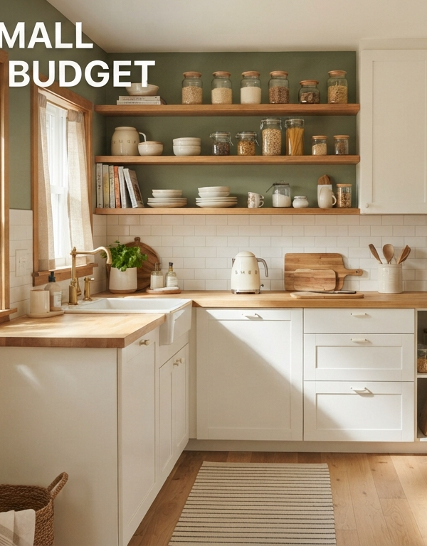 How to organize a small kitchen on a budget?