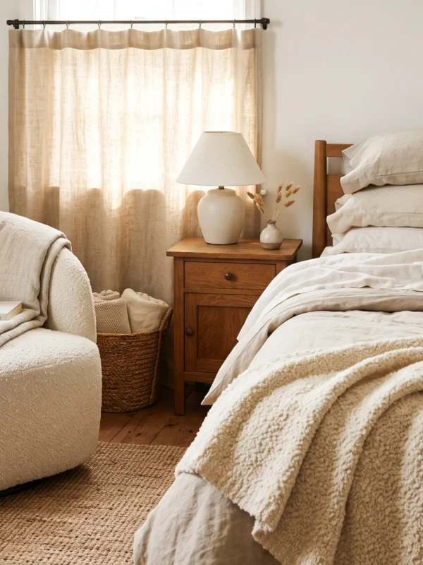 20 Bouclé and Linen Texture Ideas for a Cozy Home